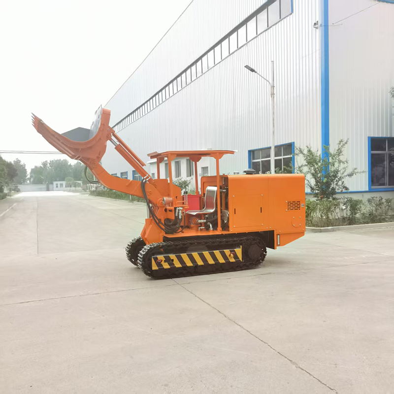 Efficient Side Unloading Rock Loader