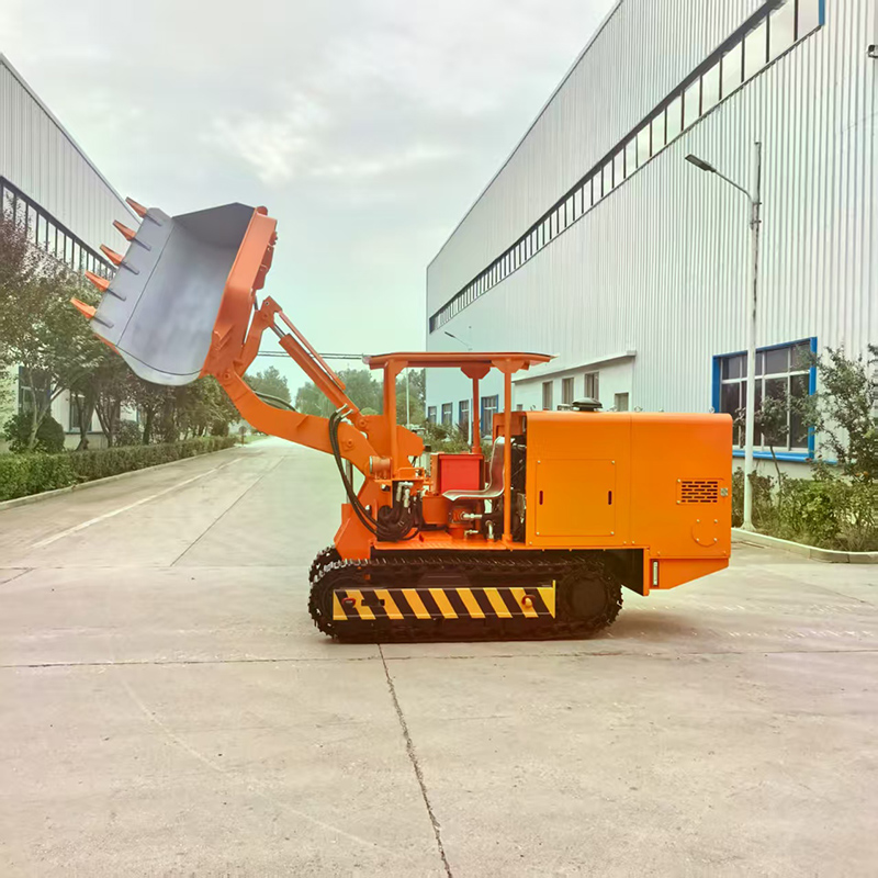 Efficient Side Unloading Rock Loader