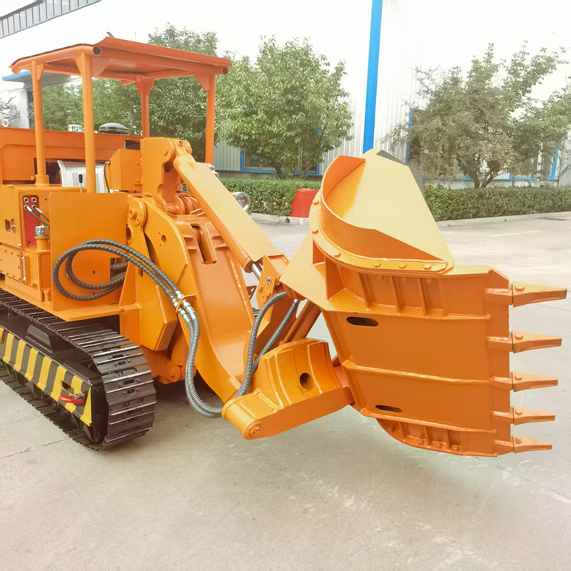 Cargador de rocas de descarga lateral para mina de oro