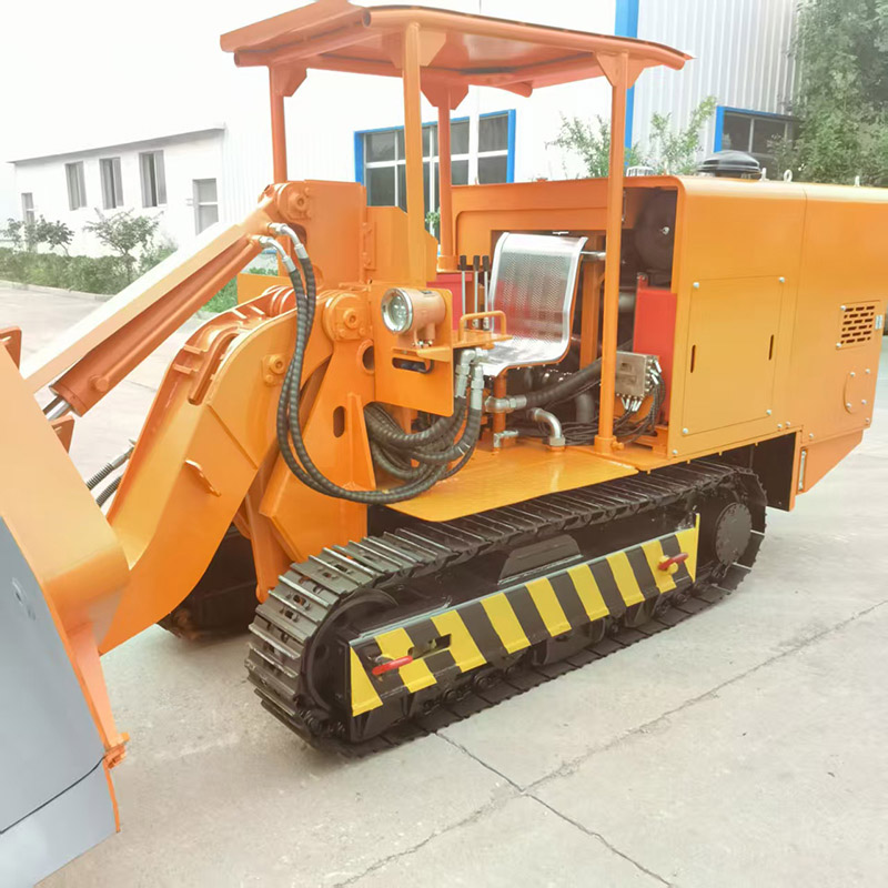 Cargador de rocas de descarga lateral para mina de oro