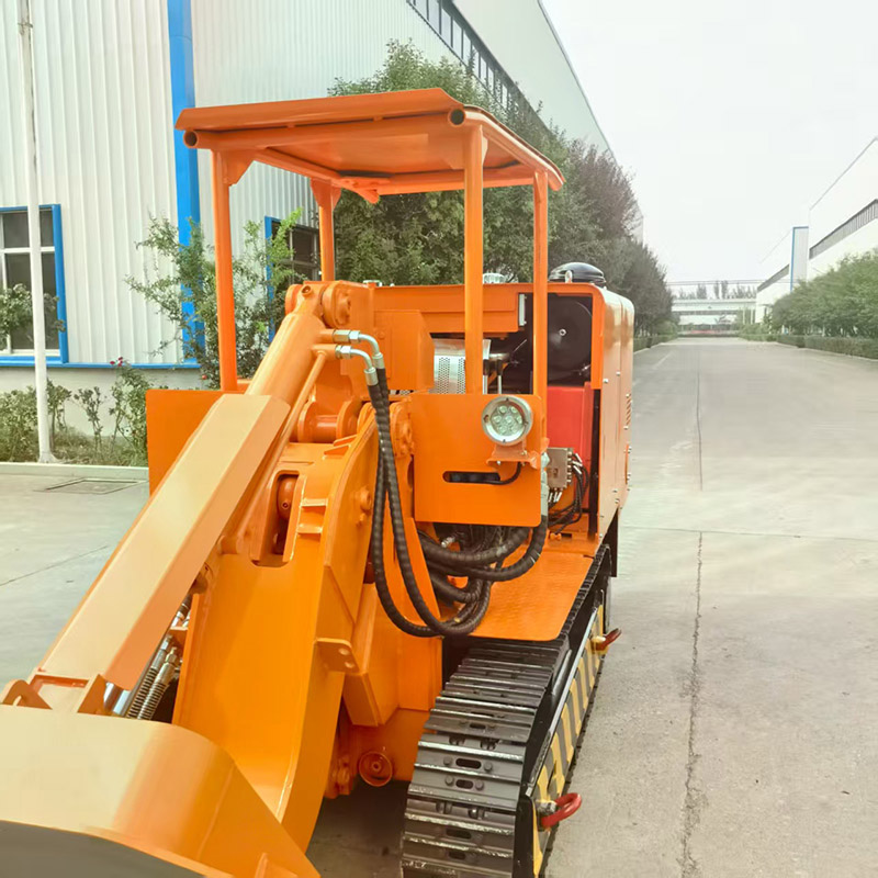 Cargador de rocas de descarga lateral para mina de oro