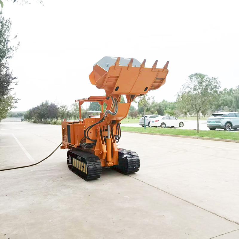 Kleiner seitlich entladender Steinlader