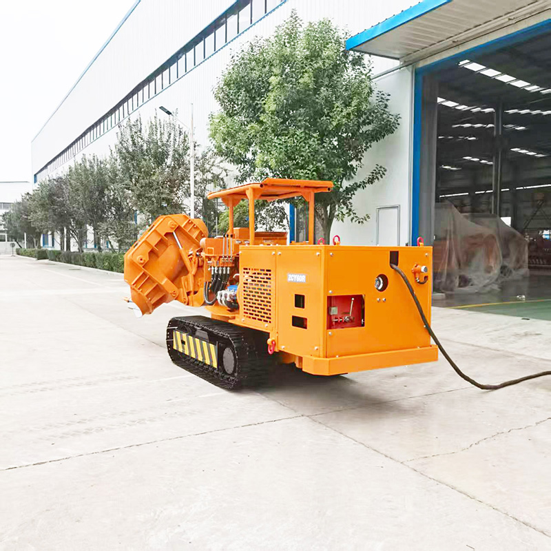 Cargadora de rocas sobre orugas