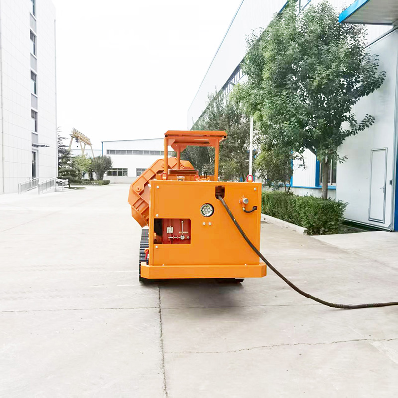 Cargadora de rocas sobre orugas