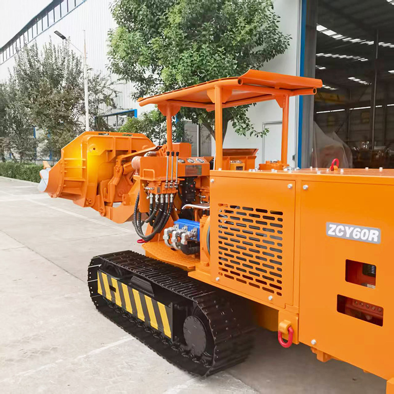 Pemuat Batu Bongkar Samping Hidrolik