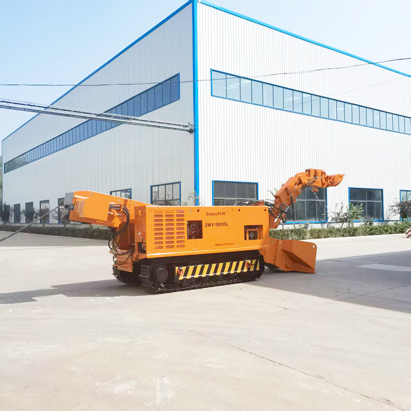 Máy xúc lật khai thác đá