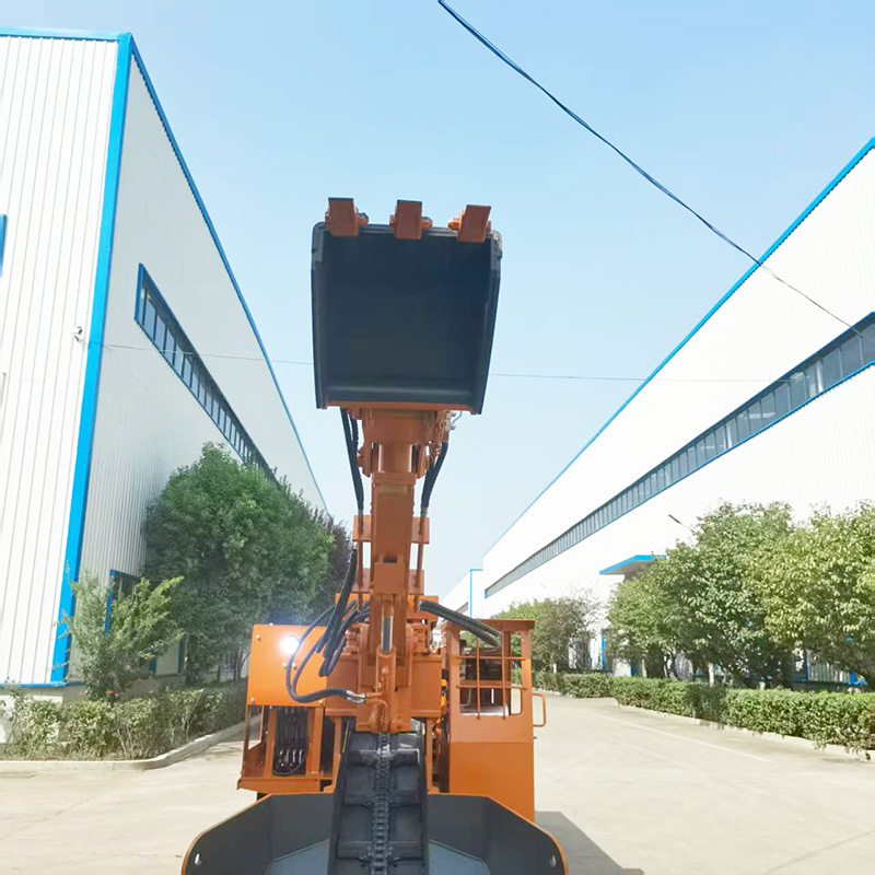 Máy xúc lật khai thác đá