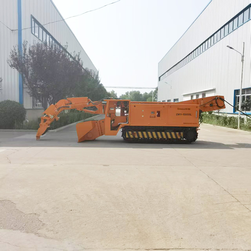 Máy xúc lật khai thác đá