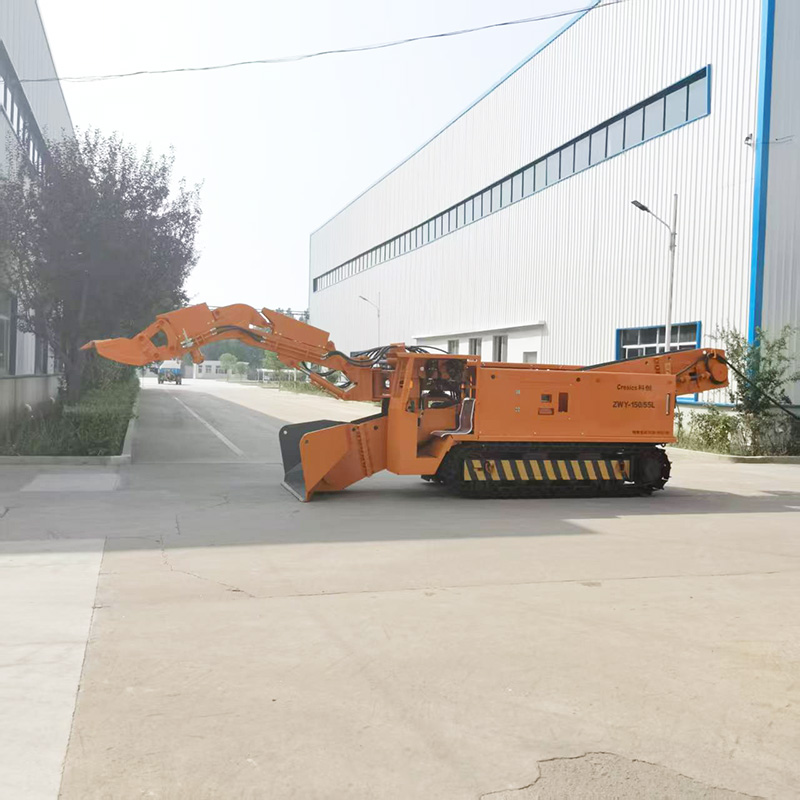 Máy xúc lật khai thác đá