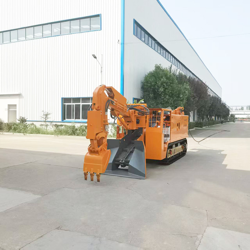 Máy xúc lật khai thác đá