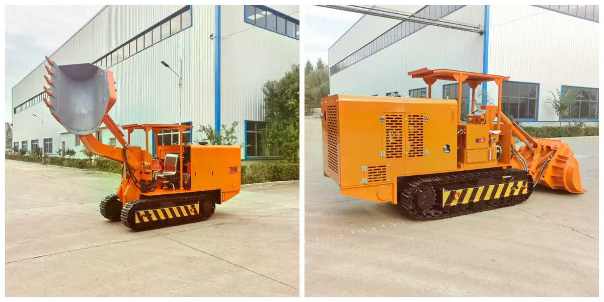 Carregador de rochas com descarga lateral de 120 Carregador de rochas com descarga lateral de 120