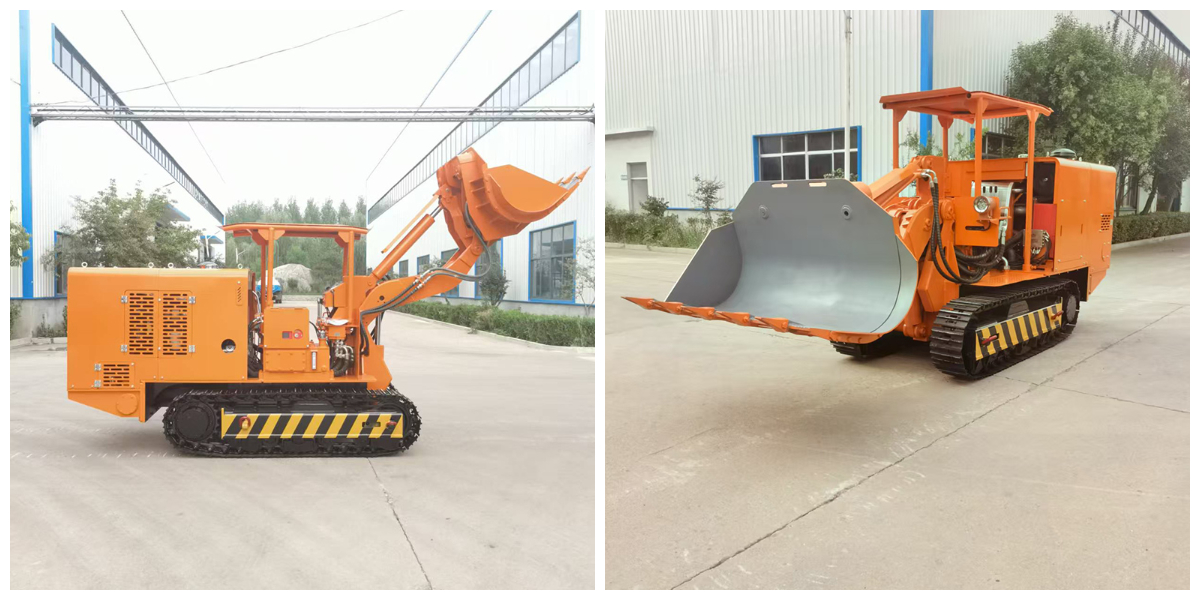 รถตักหินแบบเทข้าง 180 องศา