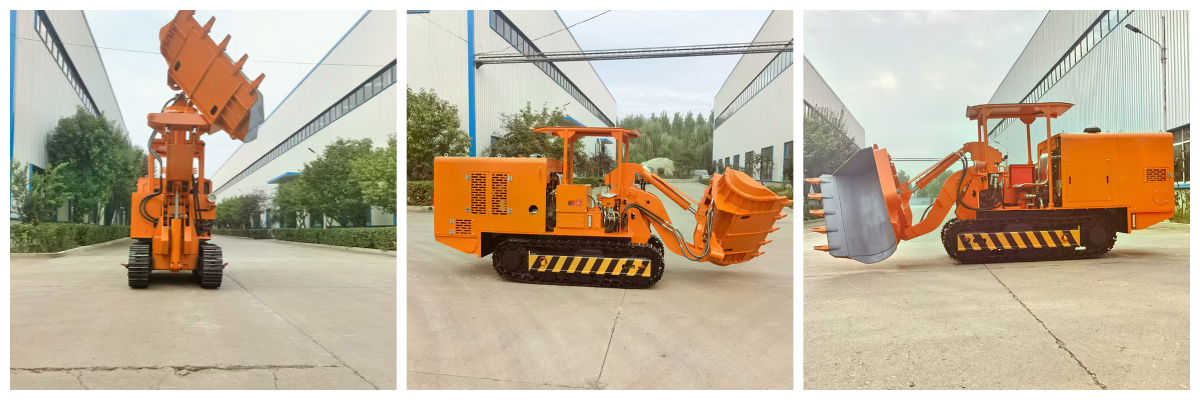 محمل الصخور لتفريغ جانب النفق محمل الصخور لتفريغ جانب النفق