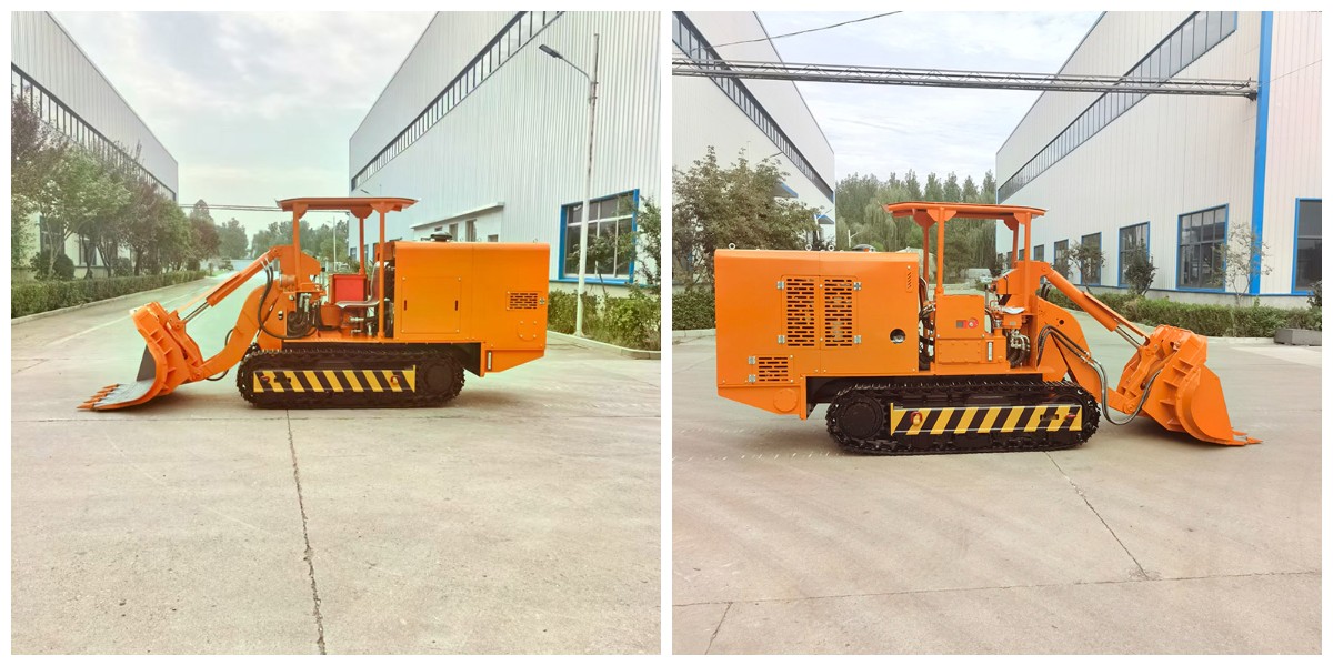 محمل الصخور لتفريغ جانب النفق محمل الصخور لتفريغ جانب النفق