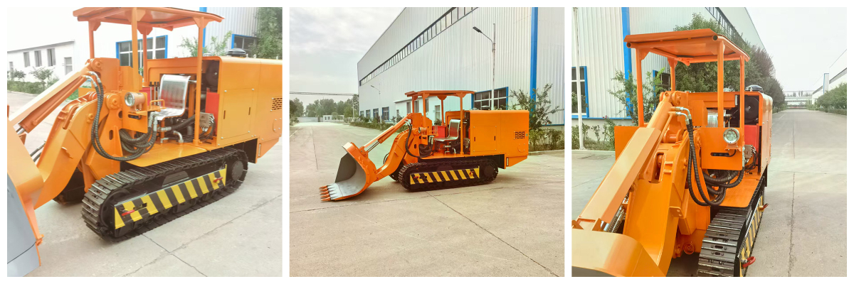 Cargador de rocas de descarga lateral de mina de oro.jpg