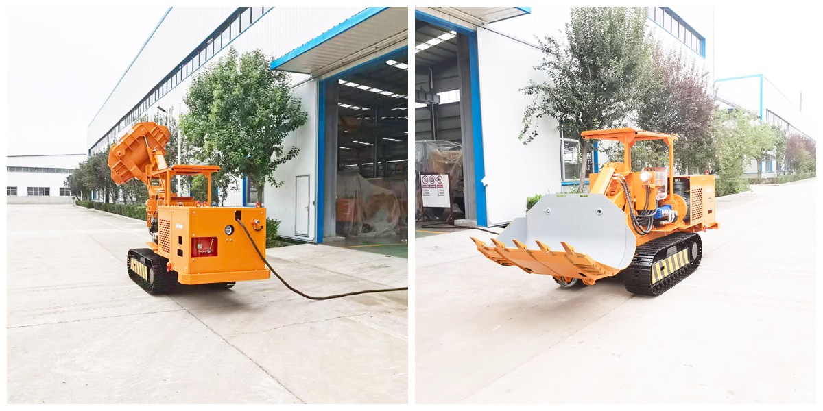 Gran cargador de rocas de descarga lateral Gran cargador de rocas de descarga lateral