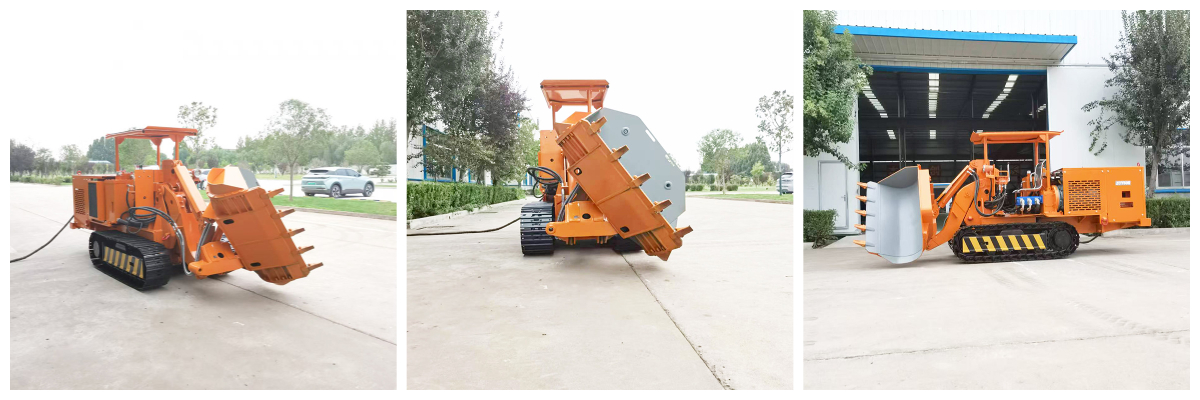 Gran cargador de rocas de descarga lateral Gran cargador de rocas de descarga lateral