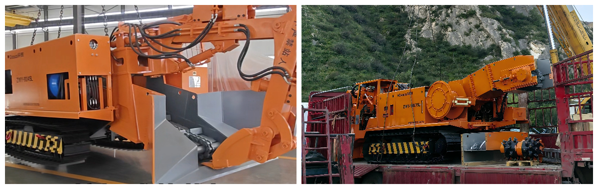 chargeuse-pelleteuse pour mine de charbon